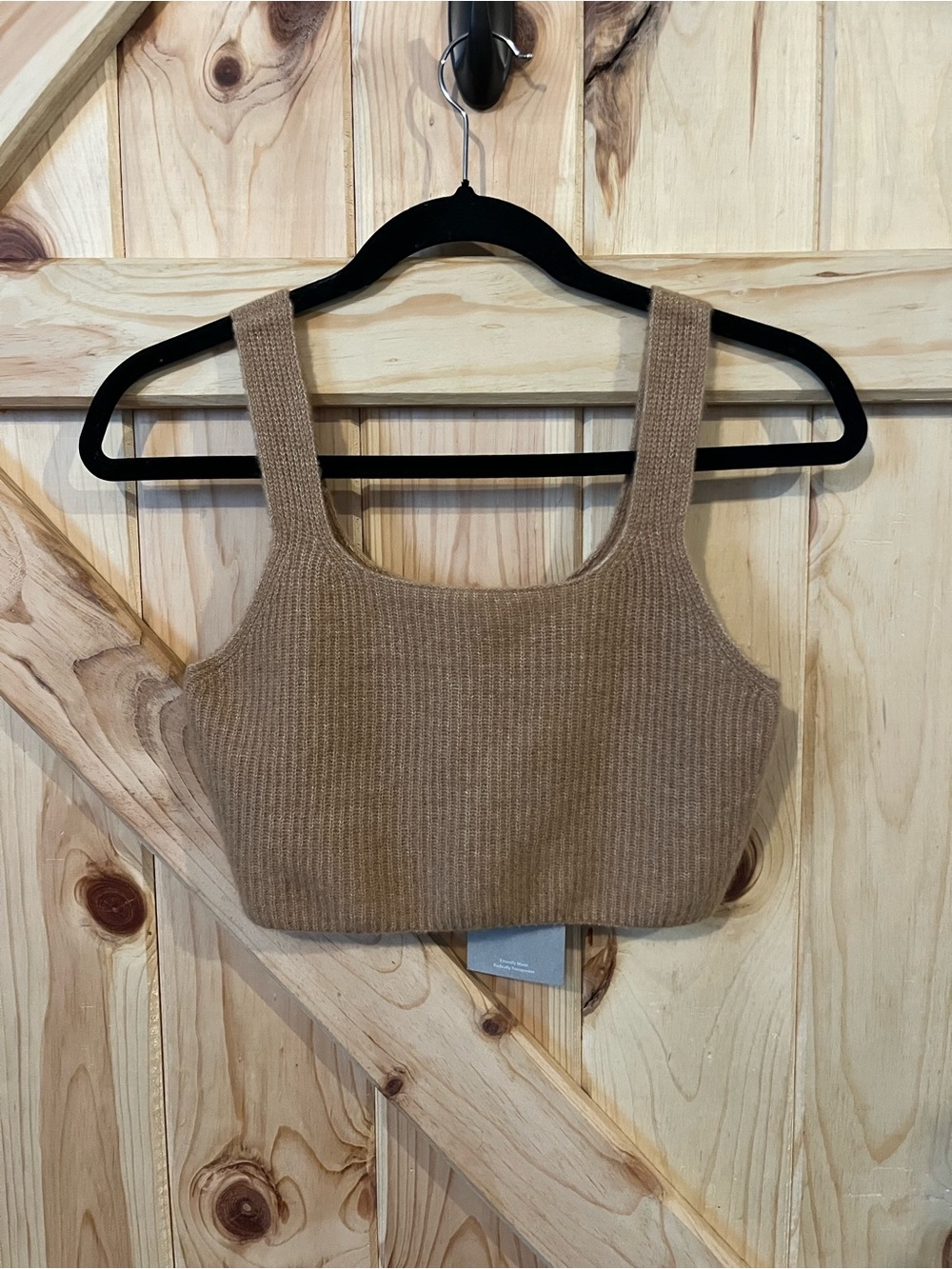 Everlane Wool Yak Blend Cozy Stretch Crop Tank Size S NWT